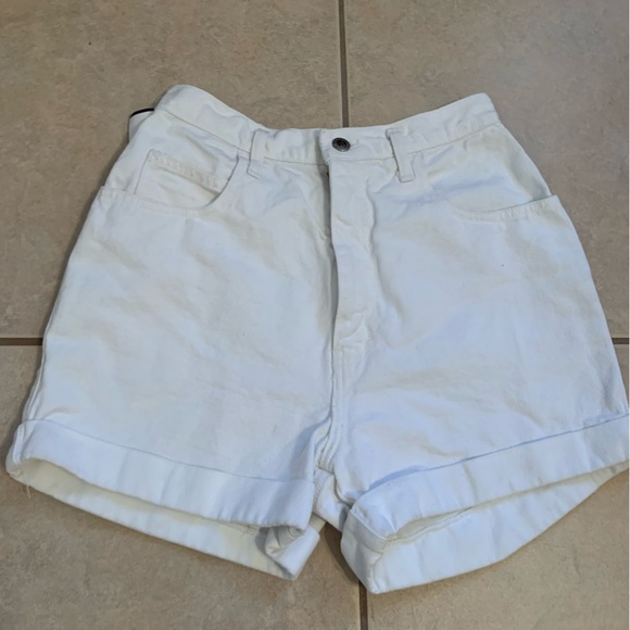 anchor blue Pants - Anchor Blue Women's White Jean Shorts